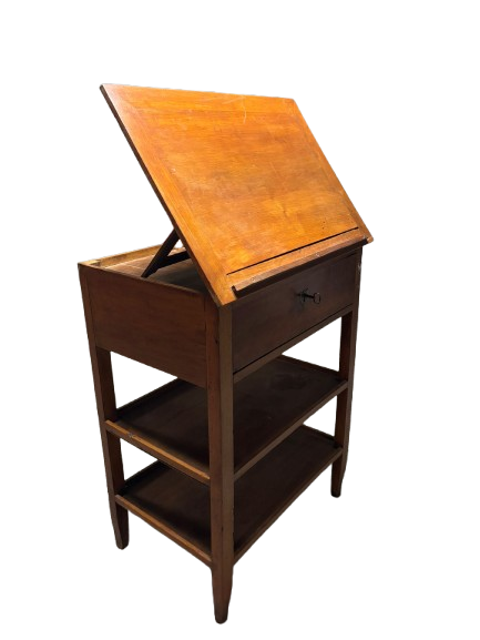 Meuble pupitre bois massif